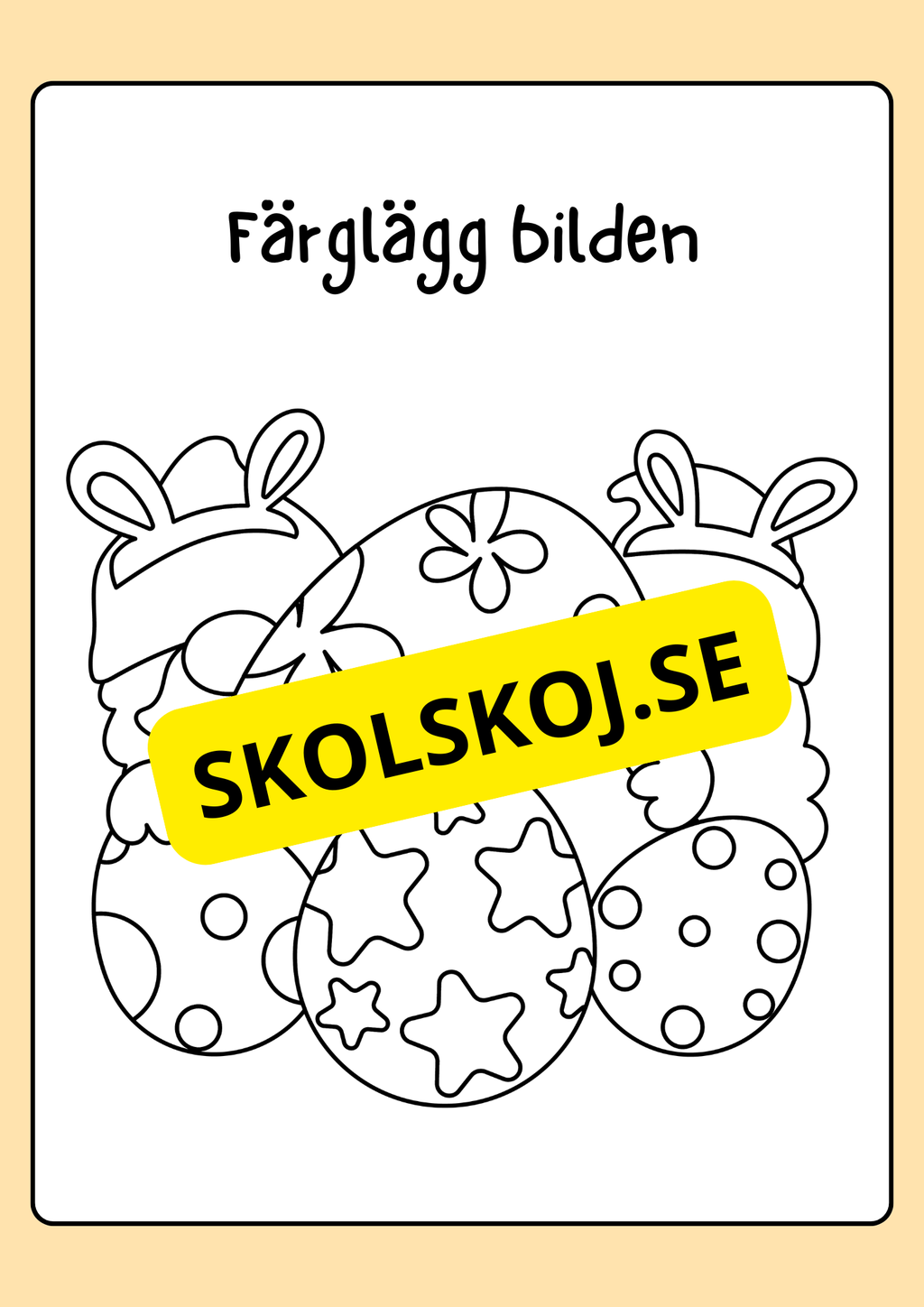 Målarbok - Påsk