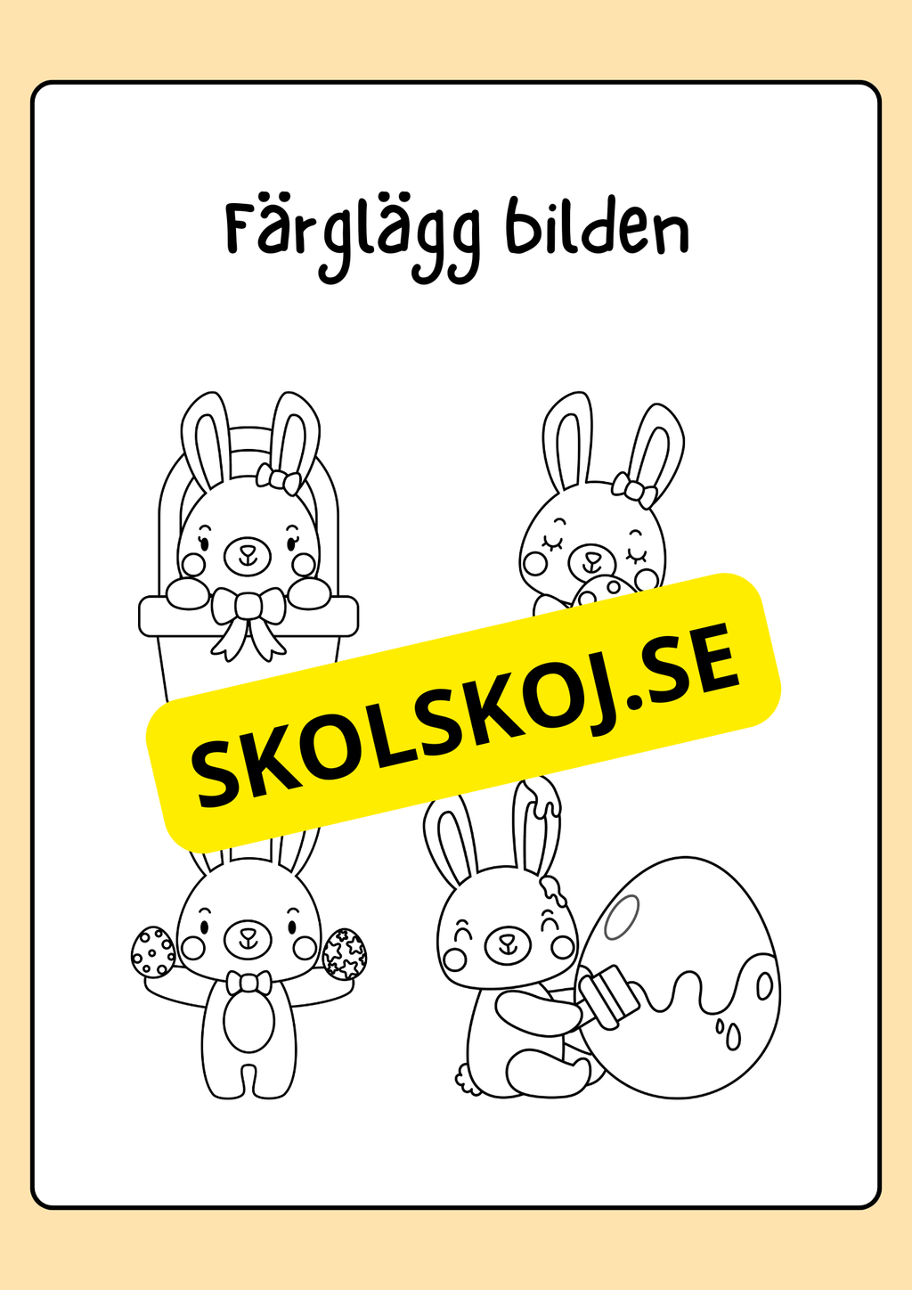 Målarbok - Påsk