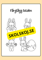 Målarbok - Påsk