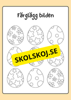 Målarbok - Påsk