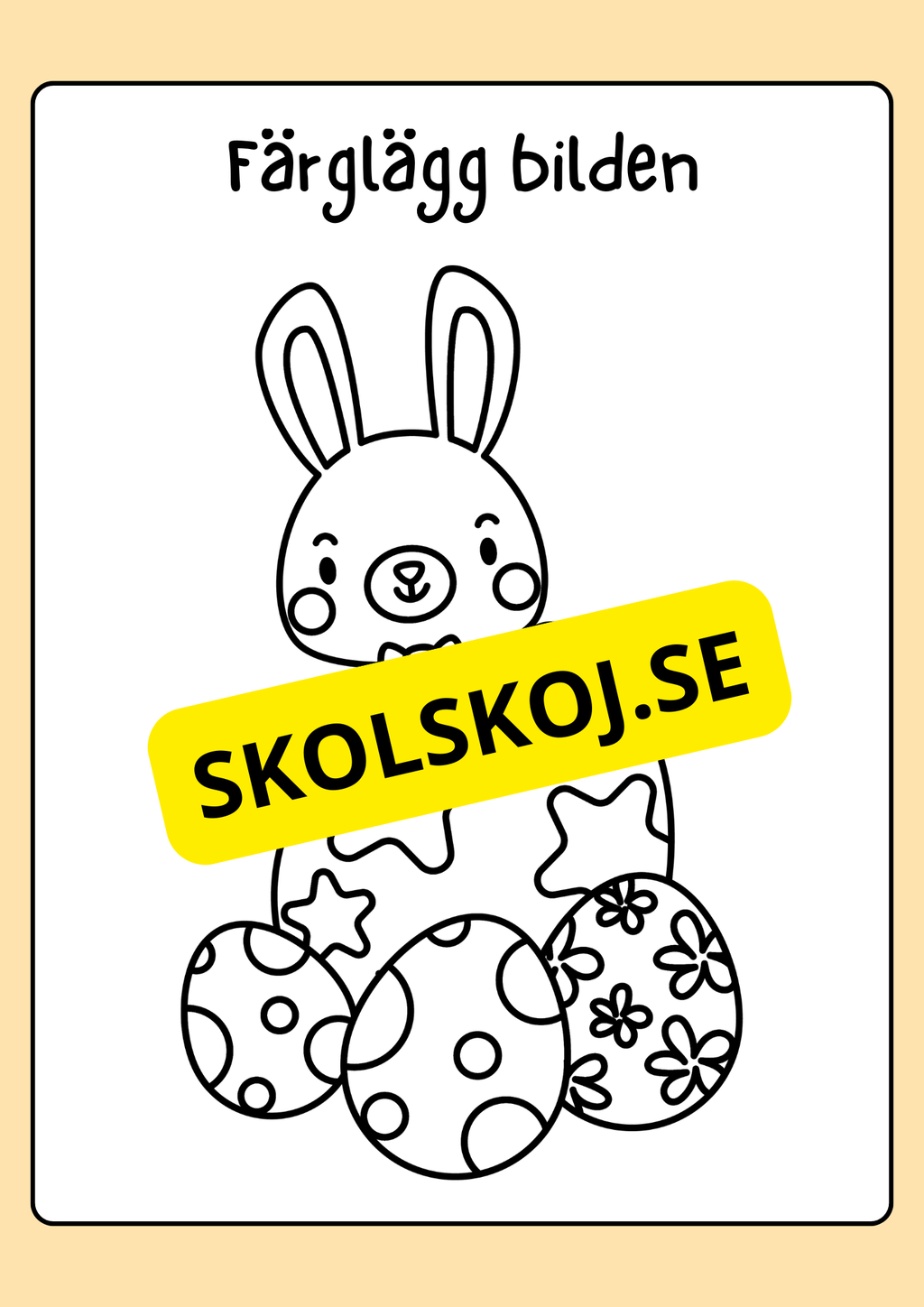 Målarbok - Påsk