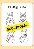 Målarbok - Påsk