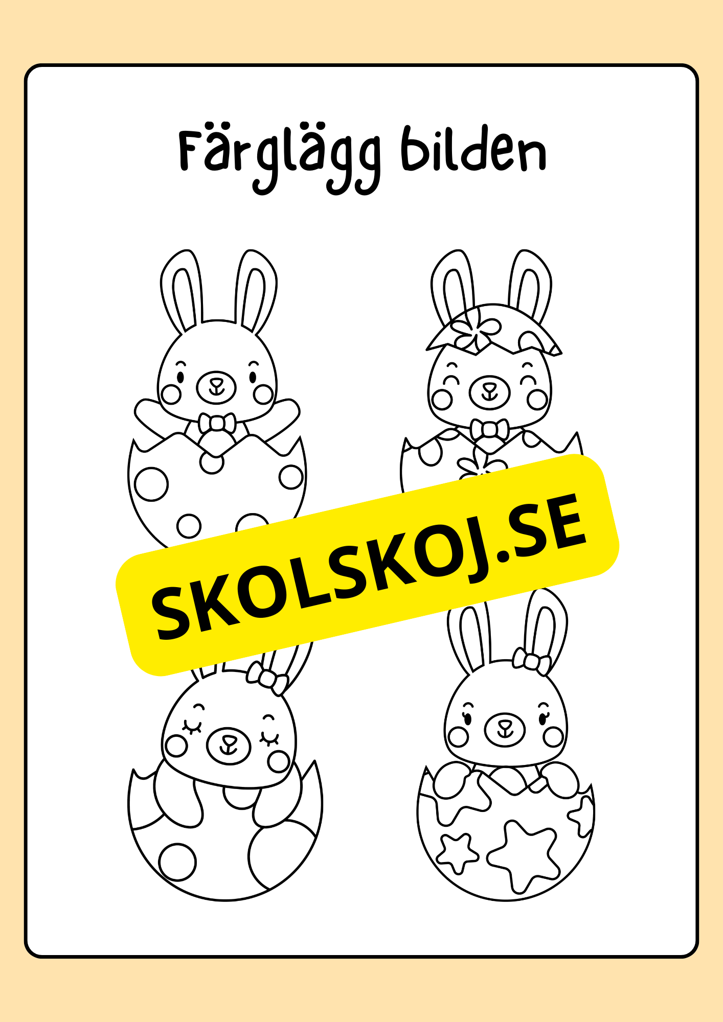 Målarbok - Påsk