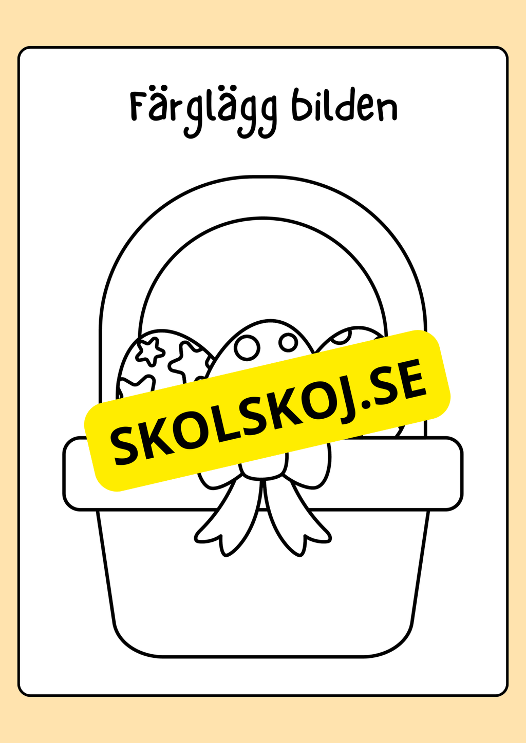 Målarbok - Påsk