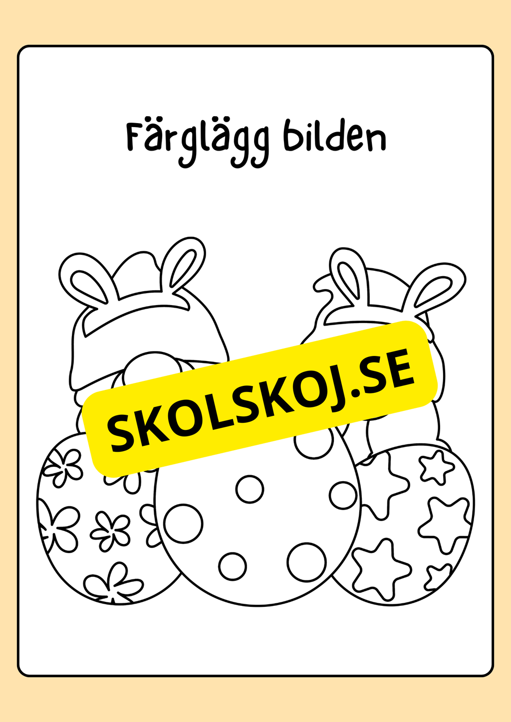 Målarbok - Påsk
