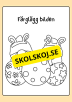 Målarbok - Påsk