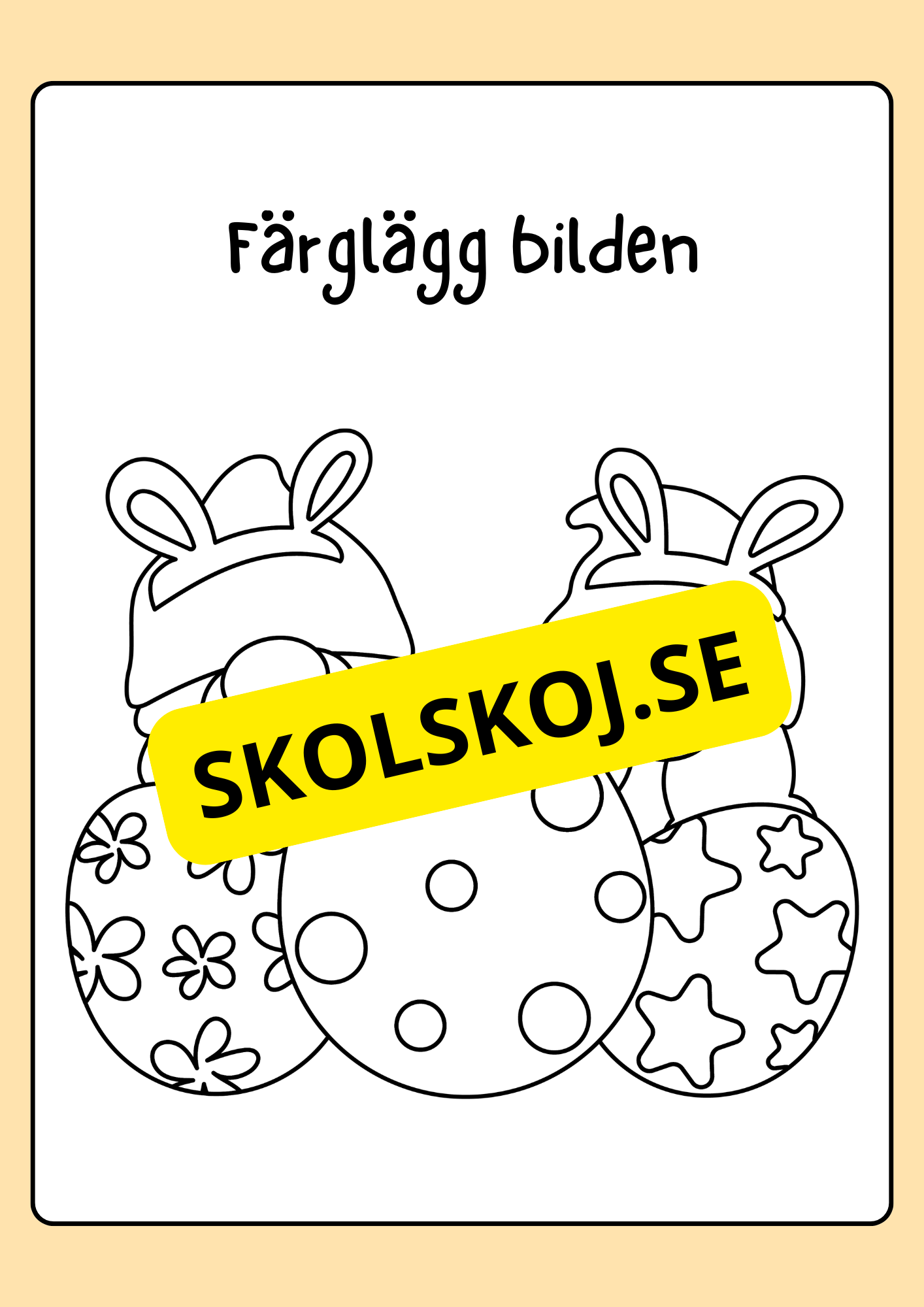 Målarbok - Påsk