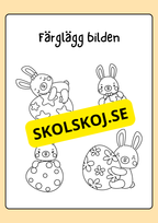 Målarbok - Påsk