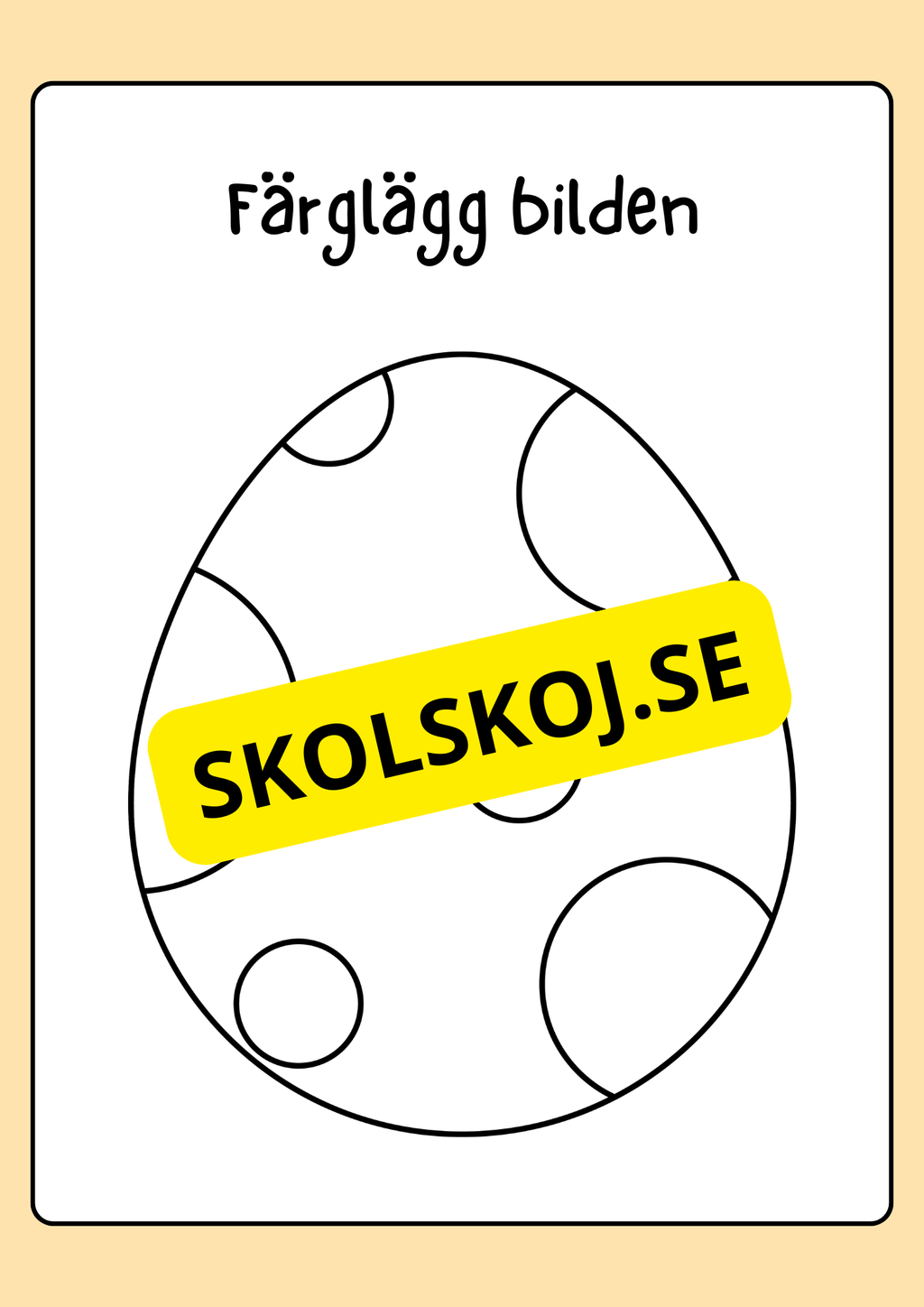 Målarbok - Påsk