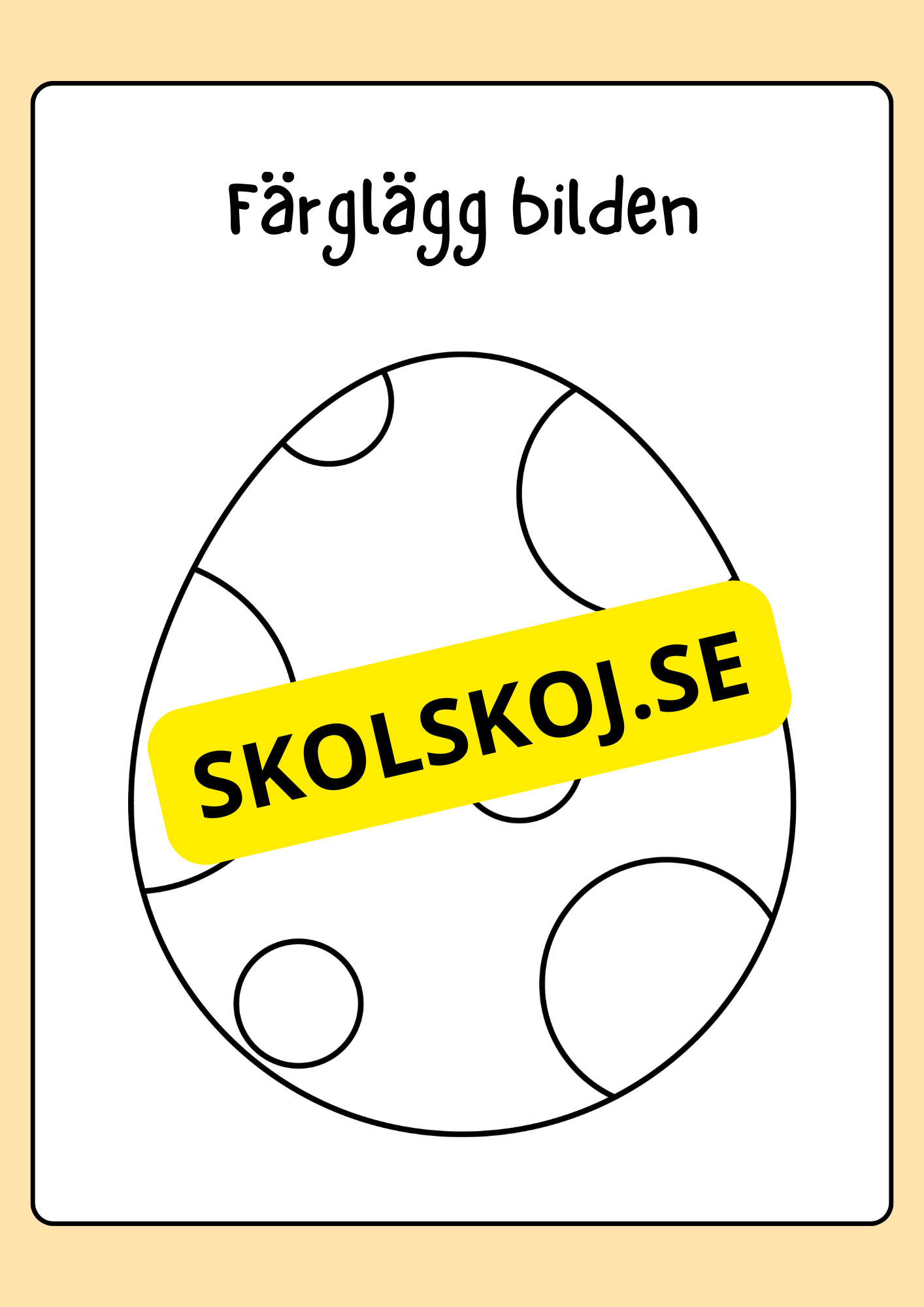 Målarbok - Påsk