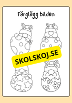 Målarbok - Påsk