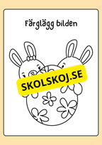 Målarbok - Påsk