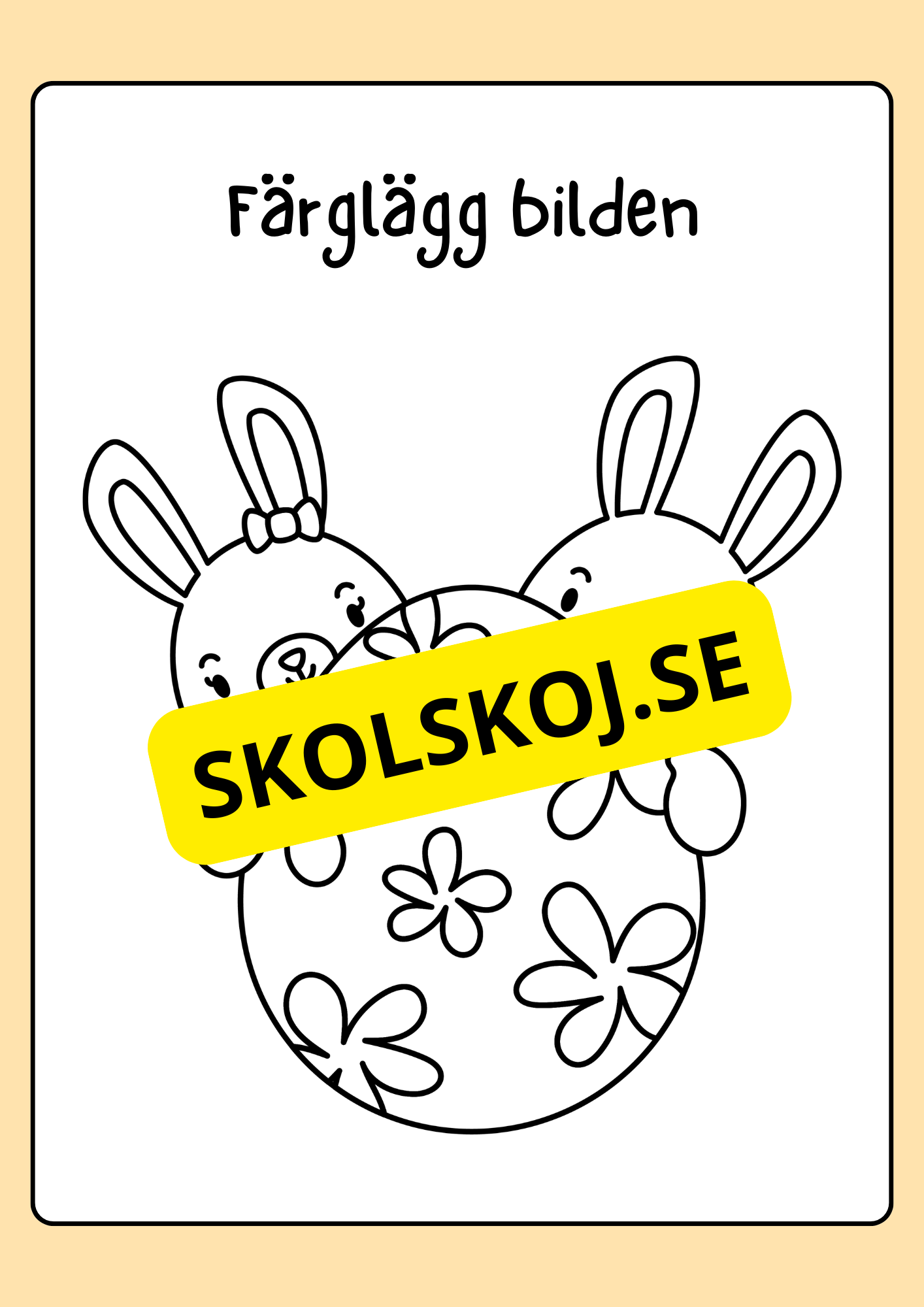 Målarbok - Påsk