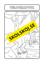 Målarbok dinosaurier
