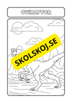 Målarbok dinosaurier