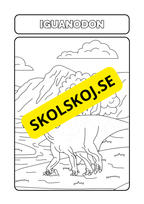 Målarbok dinosaurier