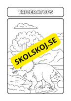 Målarbok dinosaurier