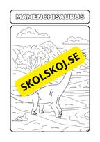 Målarbok dinosaurier