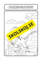 Målarbok dinosaurier