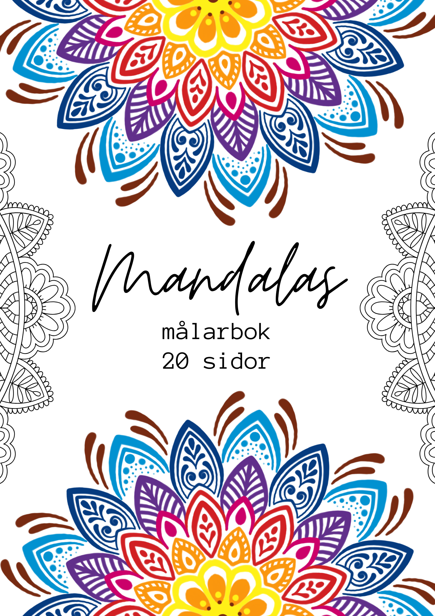 Mandalas - Målarbok