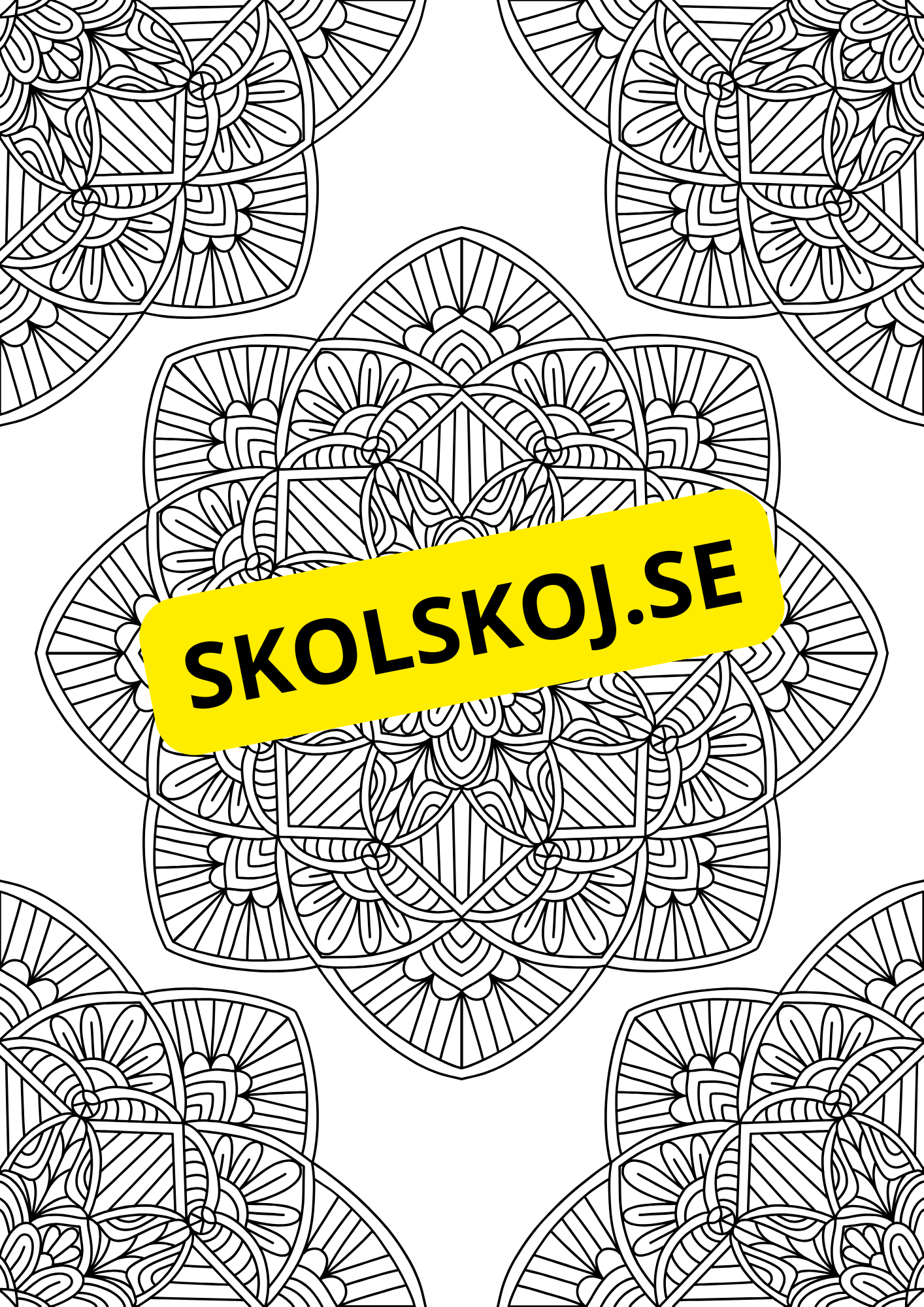 Mandalas - Målarbok