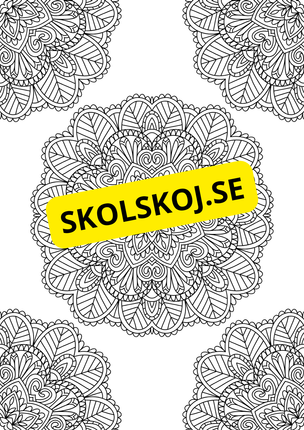 Mandalas - Målarbok