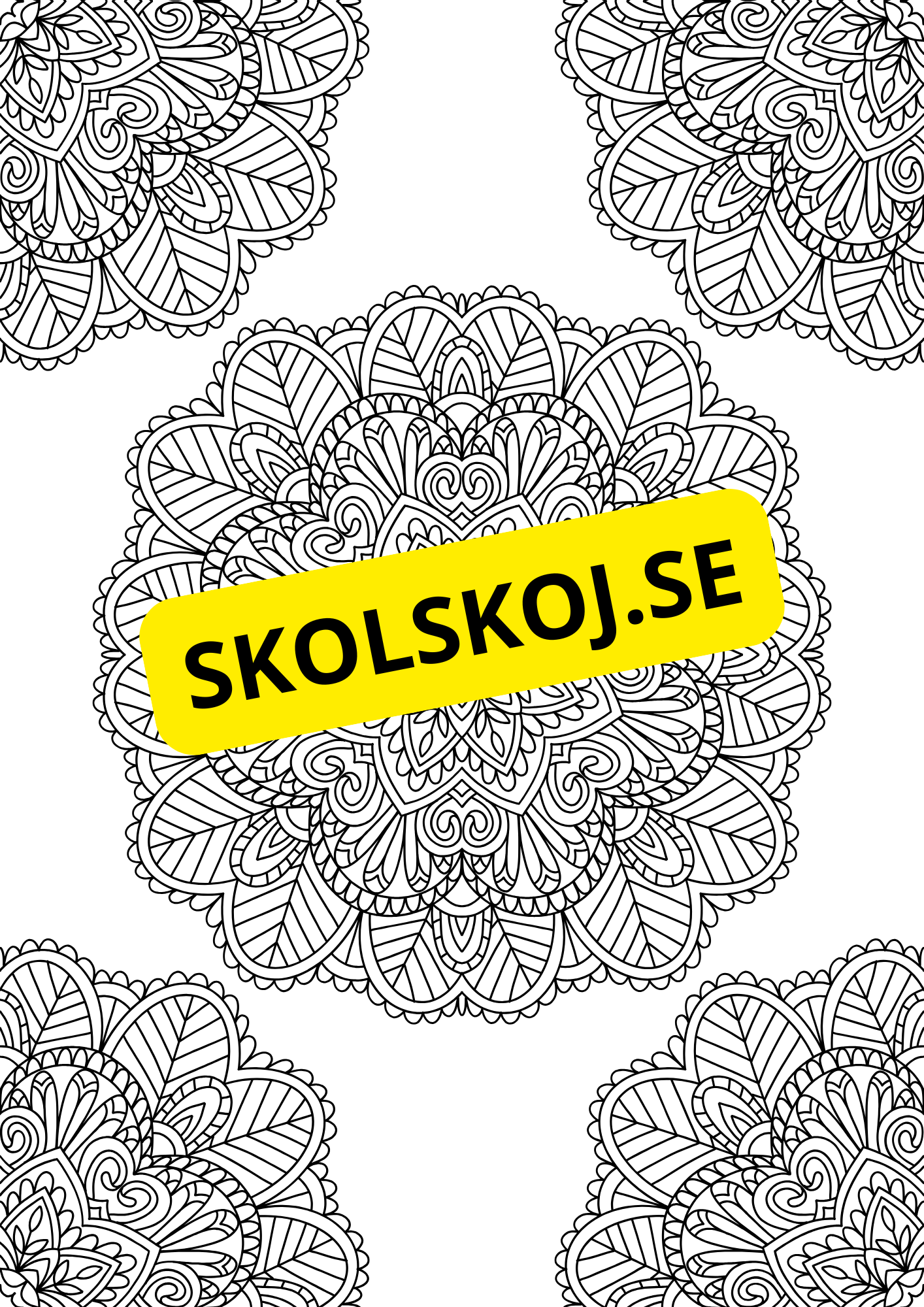 Mandalas - Målarbok