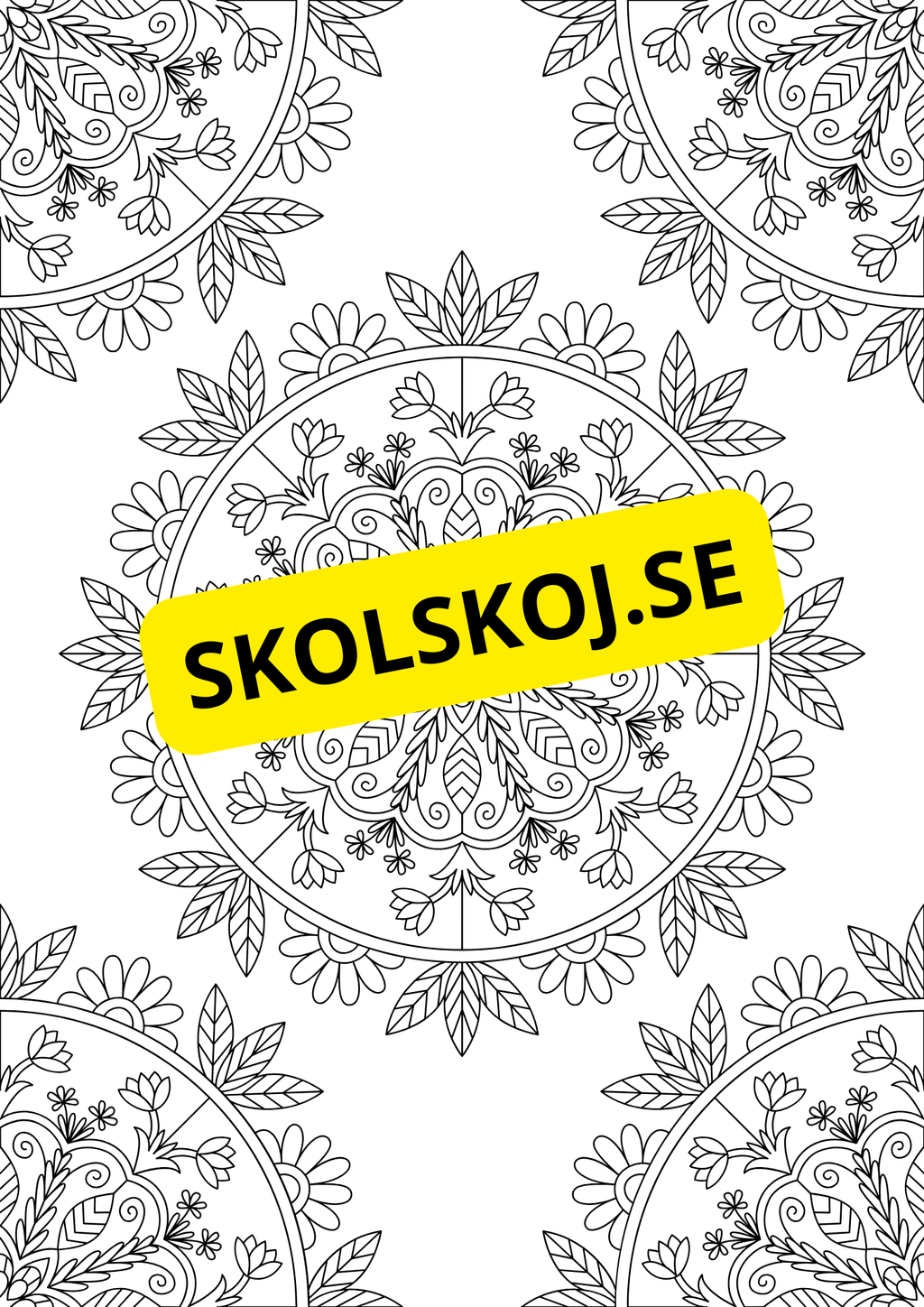 Mandalas - Målarbok