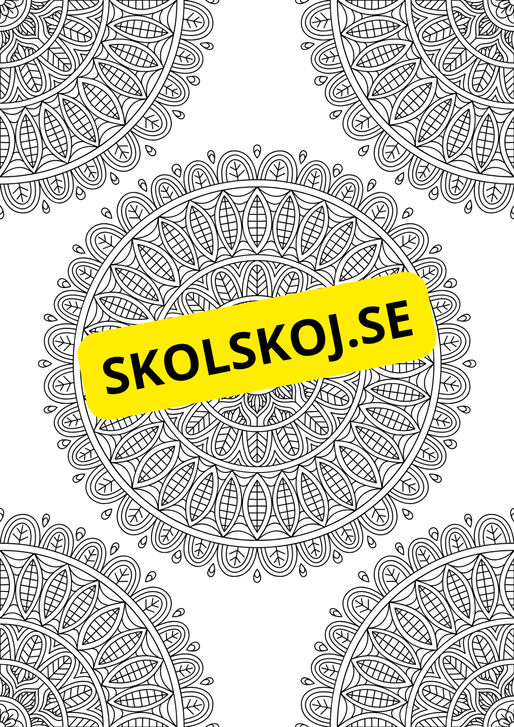 Mandalas - Målarbok
