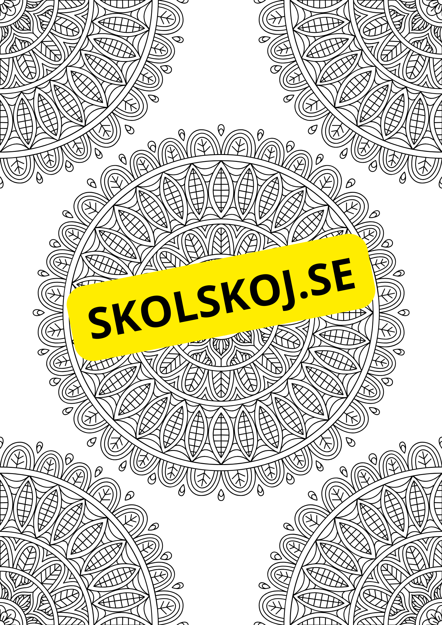 Mandalas - Målarbok