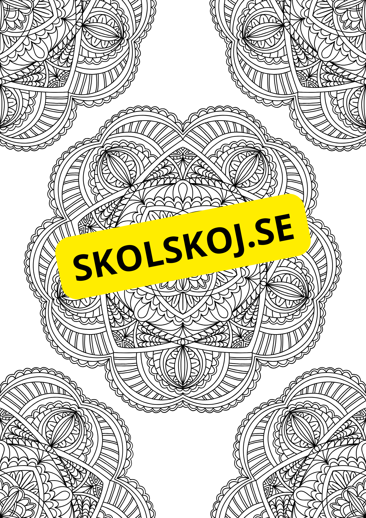 Mandalas - Målarbok
