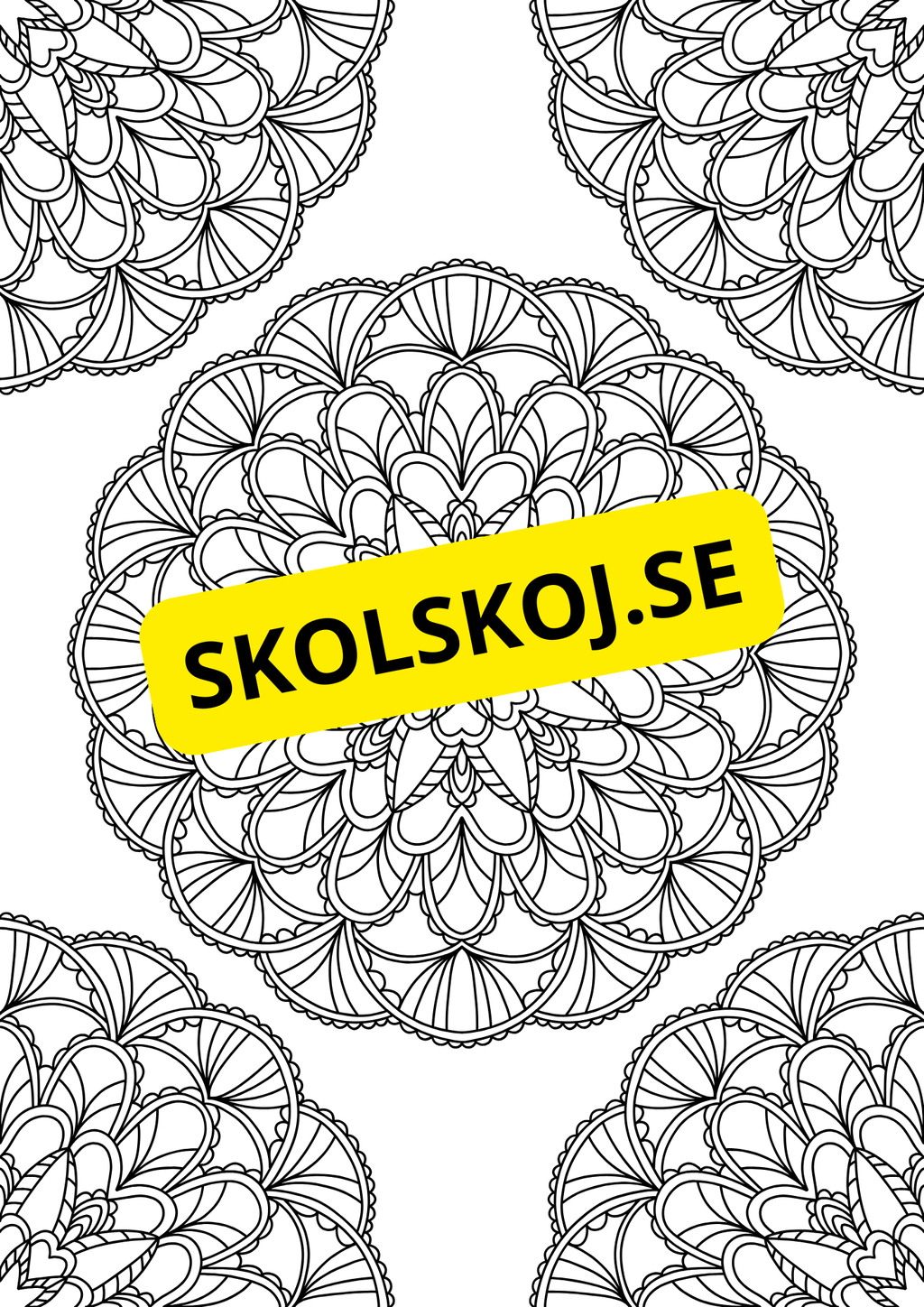 Mandalas - Målarbok