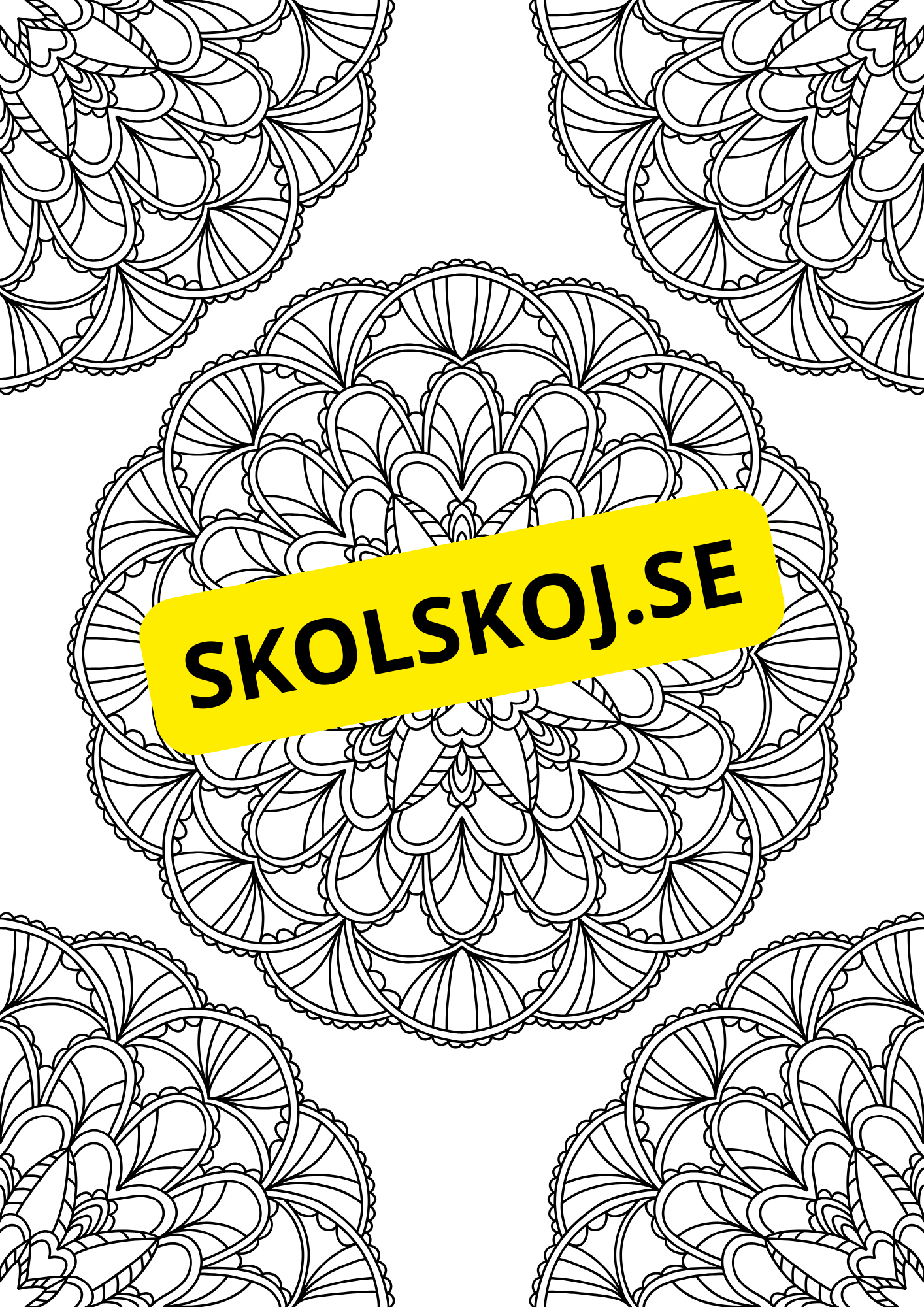 Mandalas - Målarbok