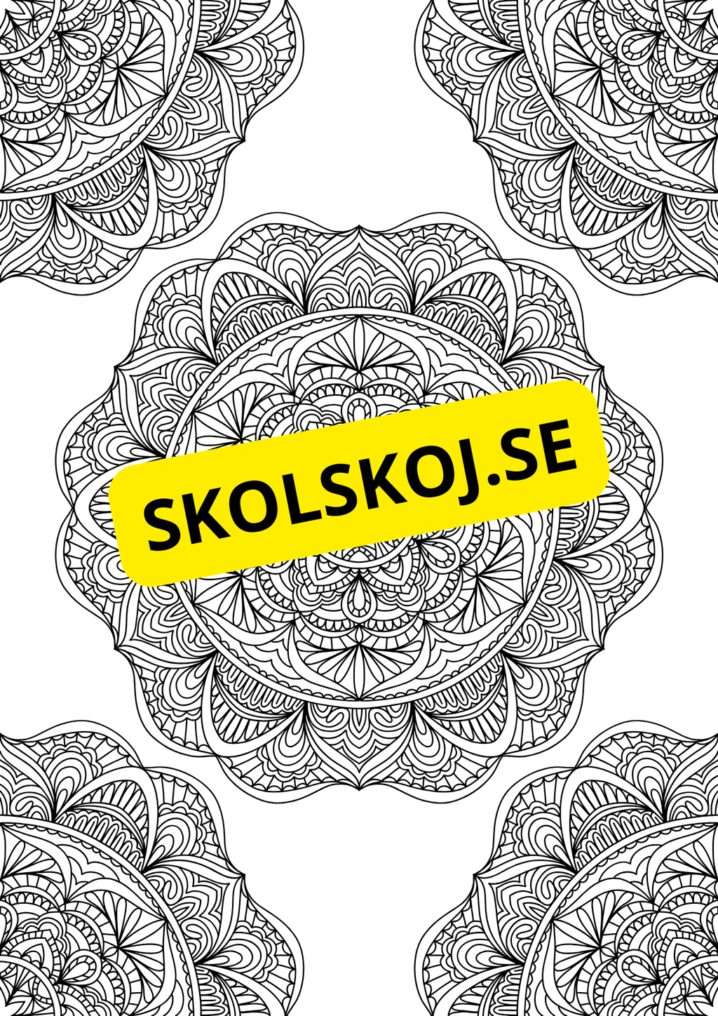 Mandalas - Målarbok