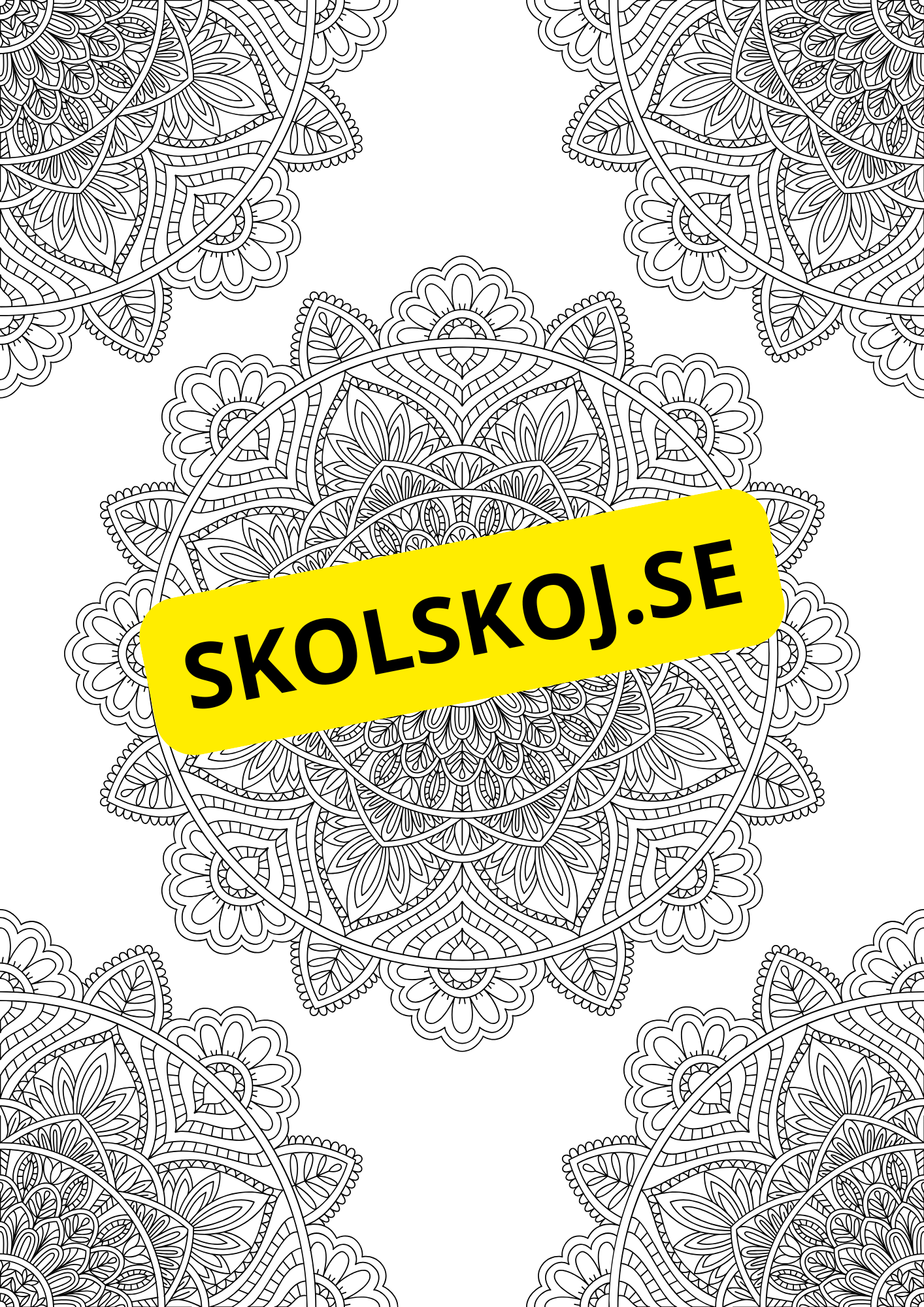 Mandalas - Målarbok
