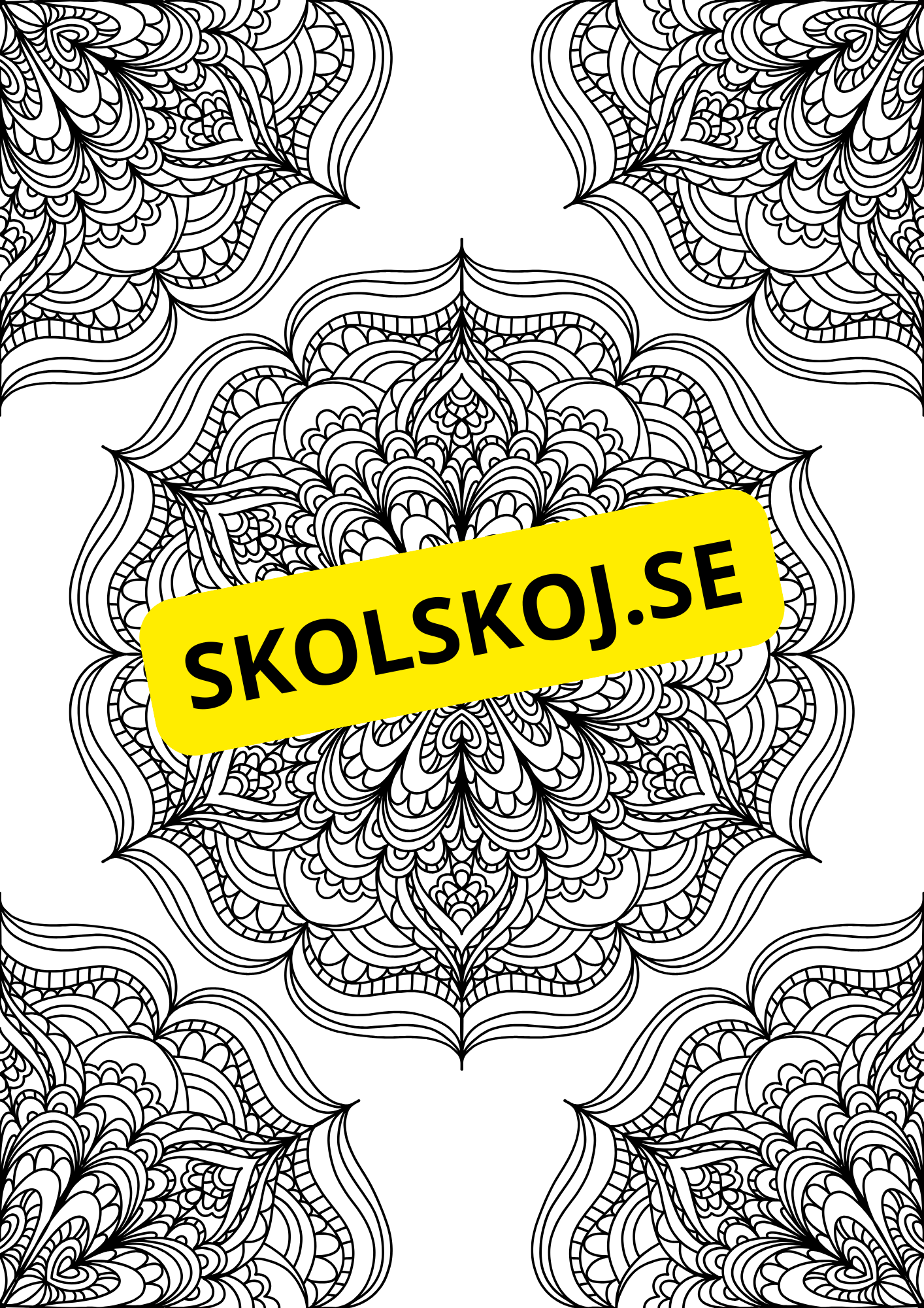 Mandalas - Målarbok