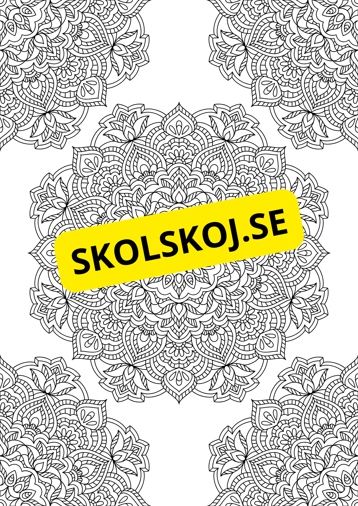 Mandalas - Målarbok