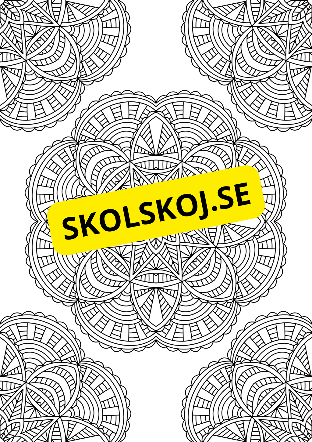 Mandalas - Målarbok