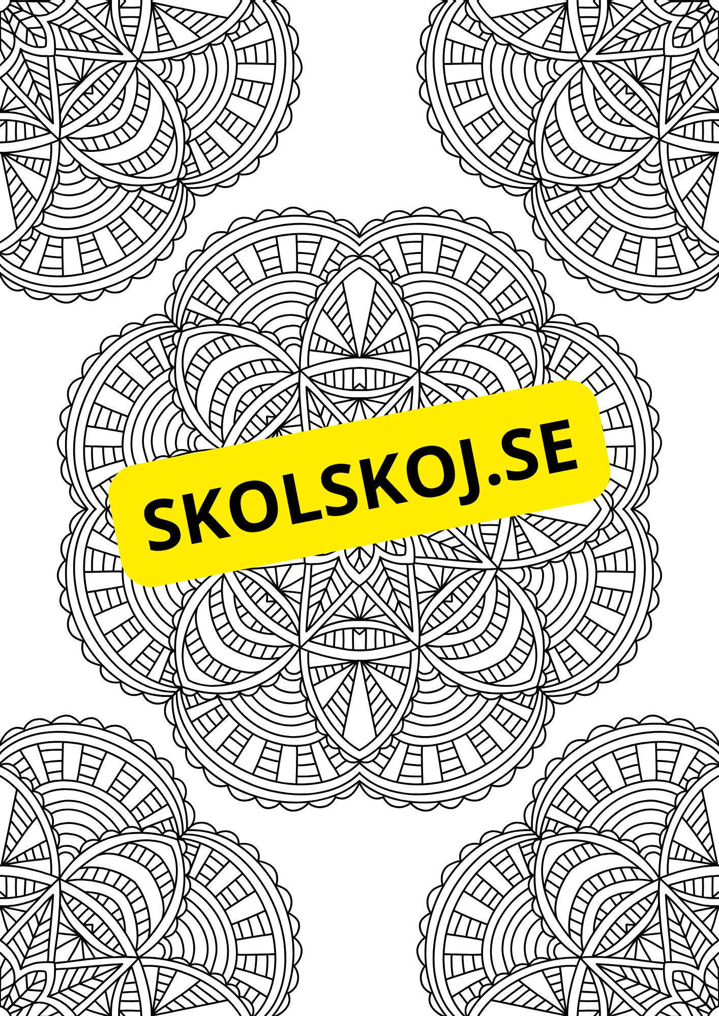 Mandalas - Målarbok