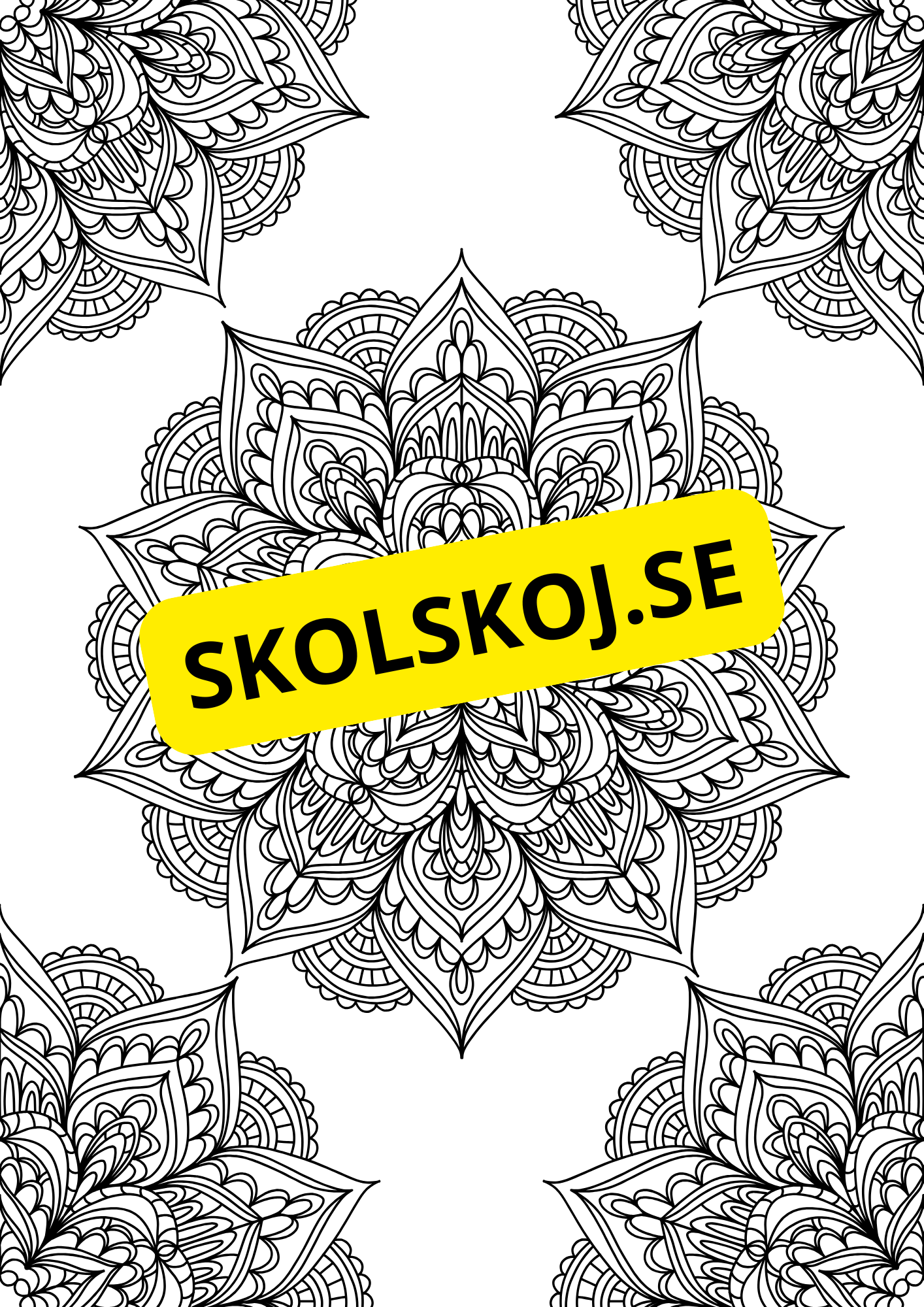Mandalas - Målarbok