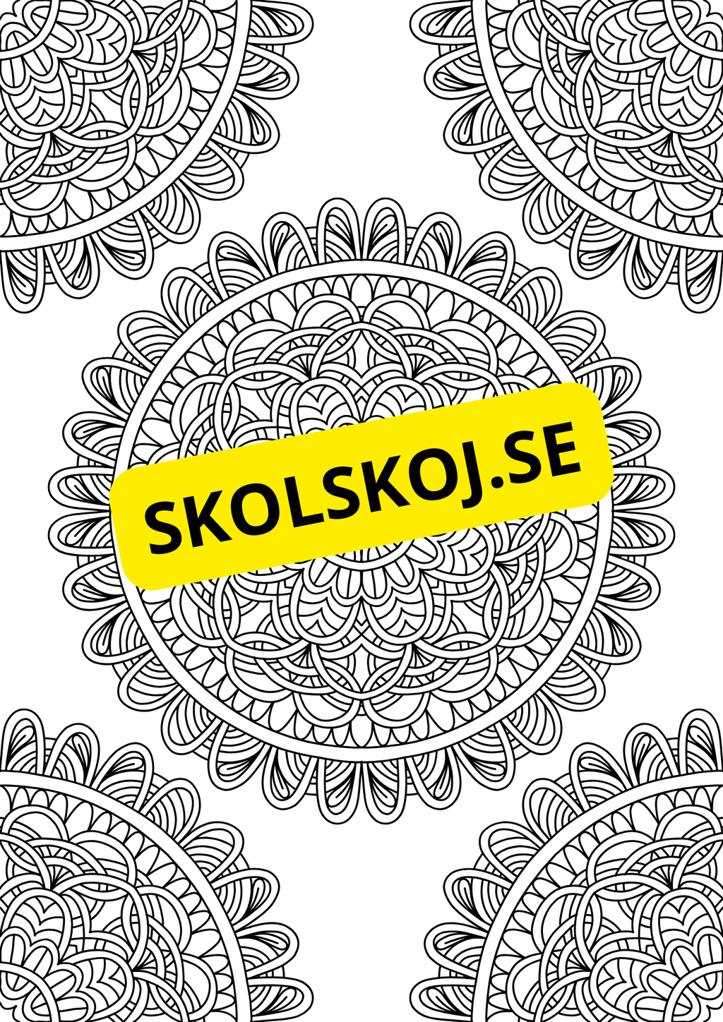 Mandalas - Målarbok