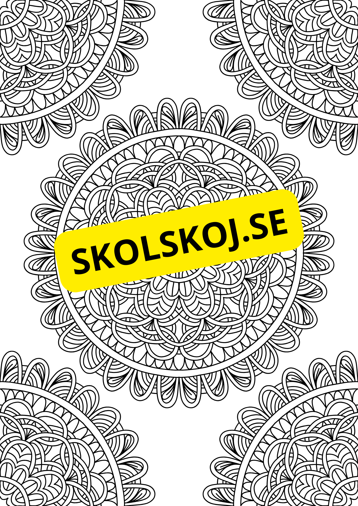 Mandalas - Målarbok