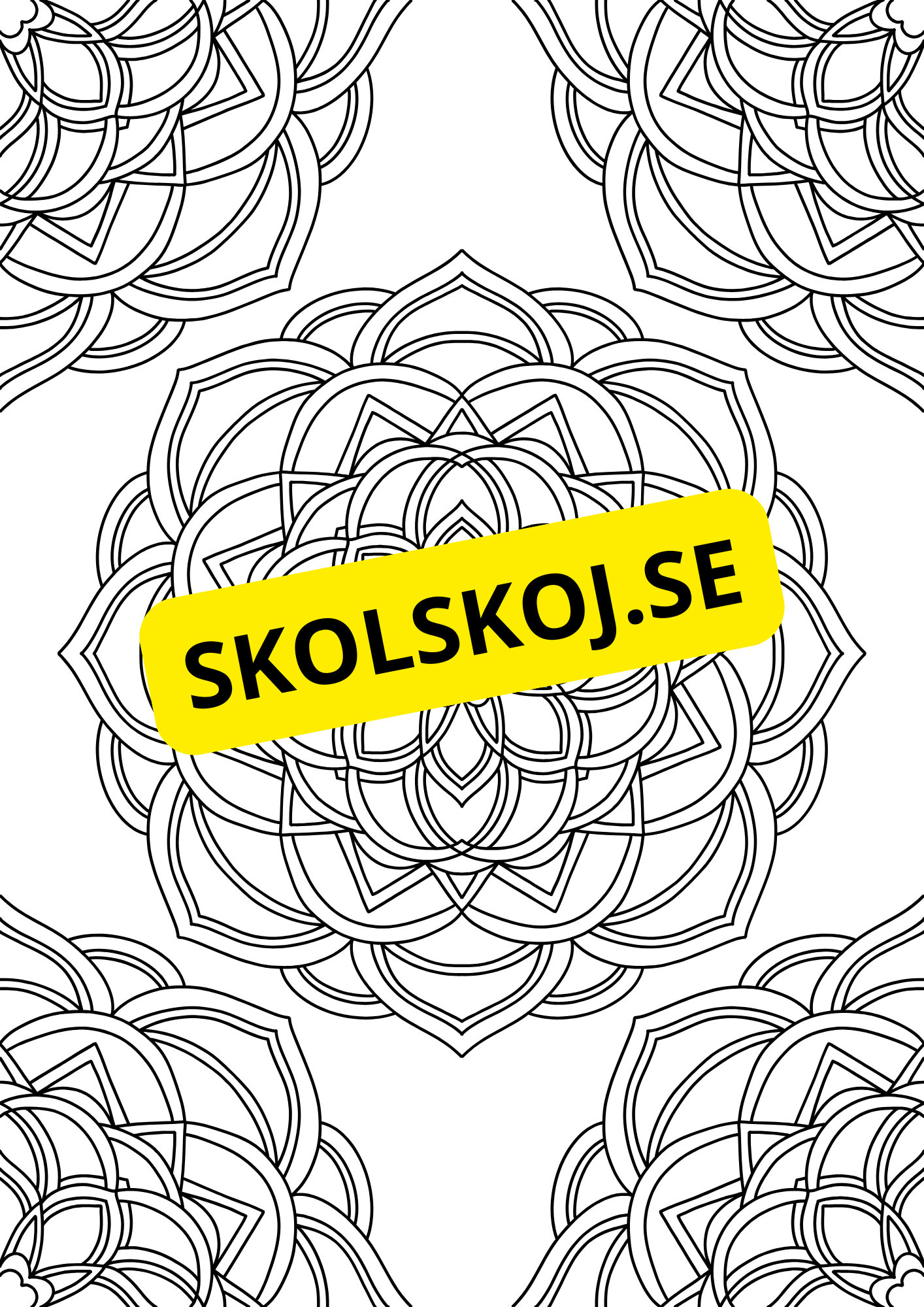 Mandalas - Målarbok