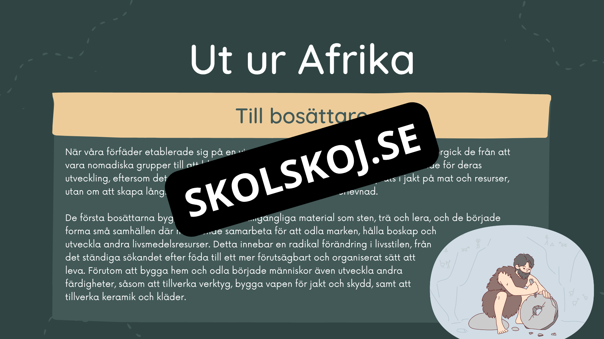 Människans resa - Powerpoint och PDF format