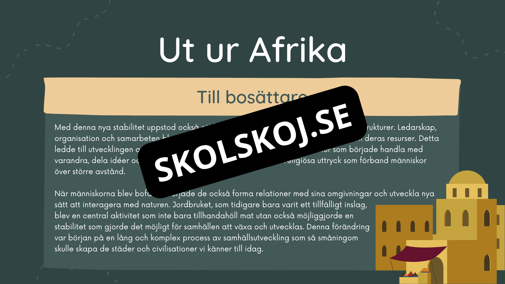 Människans resa - Powerpoint och PDF format