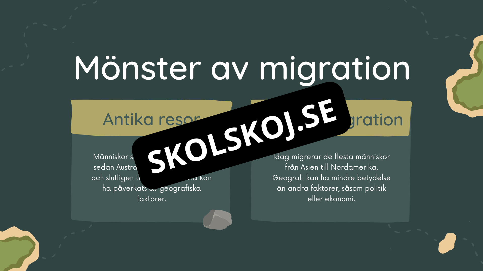 Människans resa - Powerpoint och PDF format