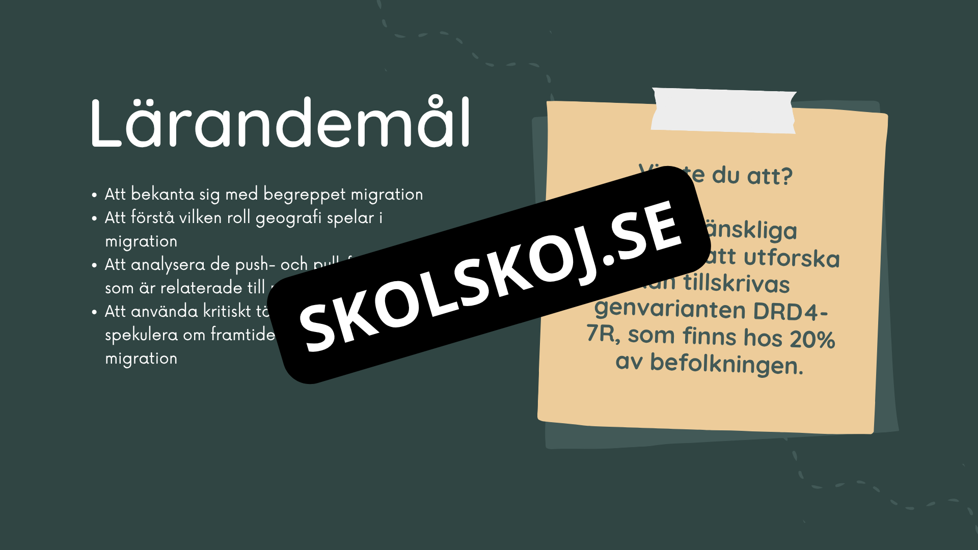 Människans resa - Powerpoint och PDF format