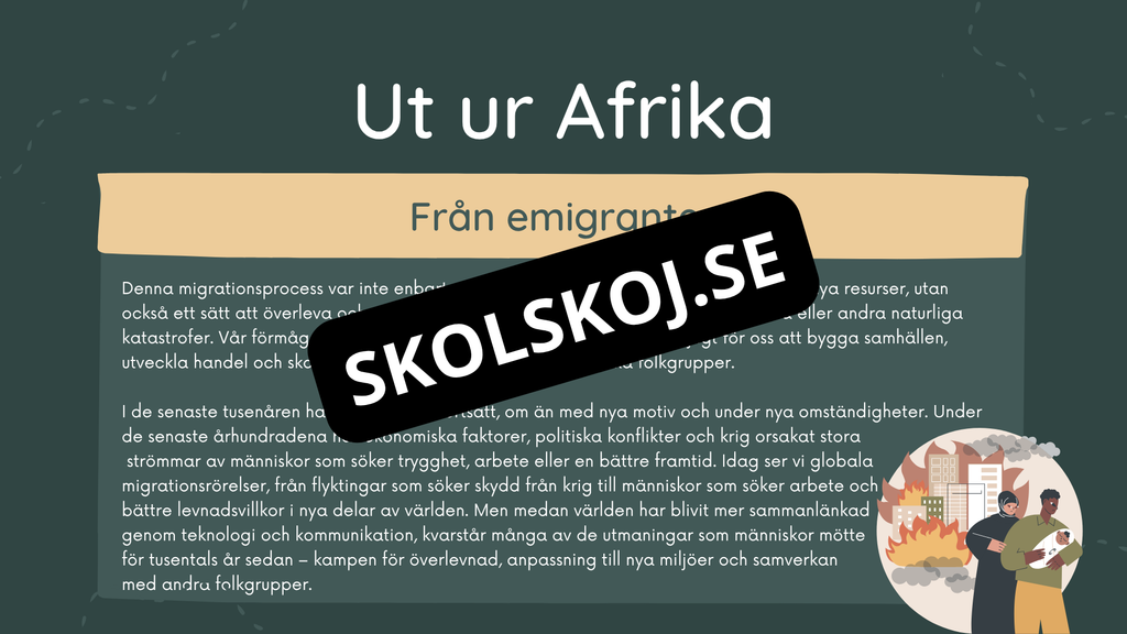 Människans resa - Powerpoint och PDF format