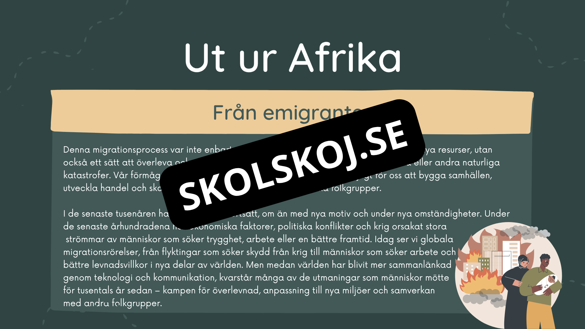 Människans resa - Powerpoint och PDF format