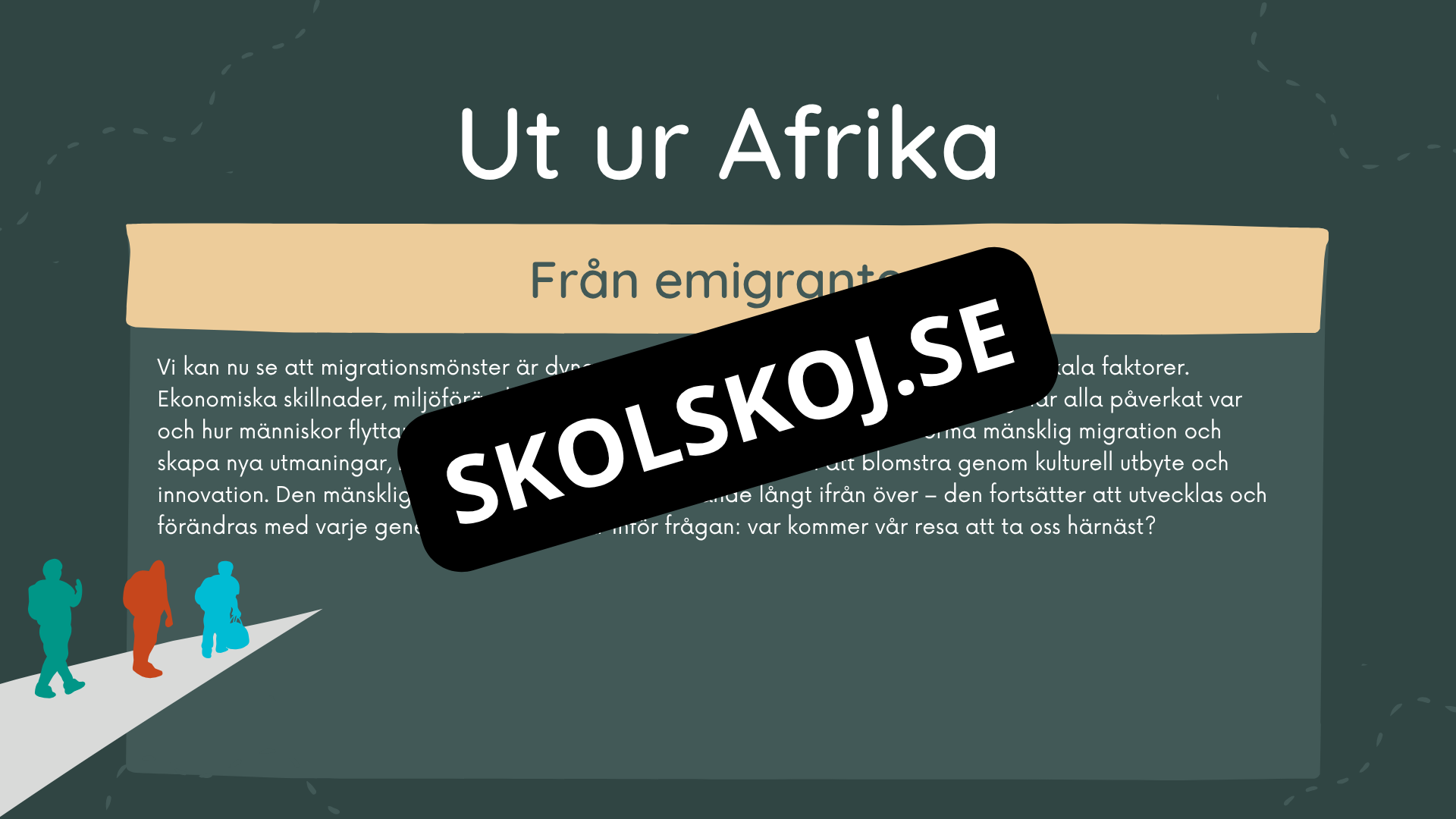 Människans resa - Powerpoint och PDF format